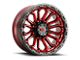 Vision Wheel Korupt Gloss Red with Gloss Black Lip 6-Lug Wheel; 20x9; 0mm Offset (22-24 Tundra)
