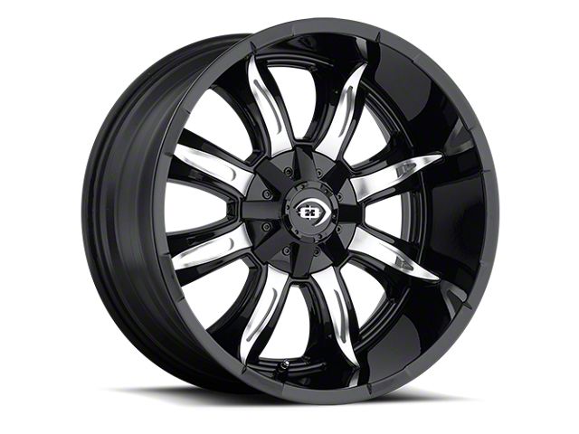 Vision Wheel Manic Gloss Black Machined Face 6-Lug Wheel; 18x9; 12mm Offset (22-24 Tundra)