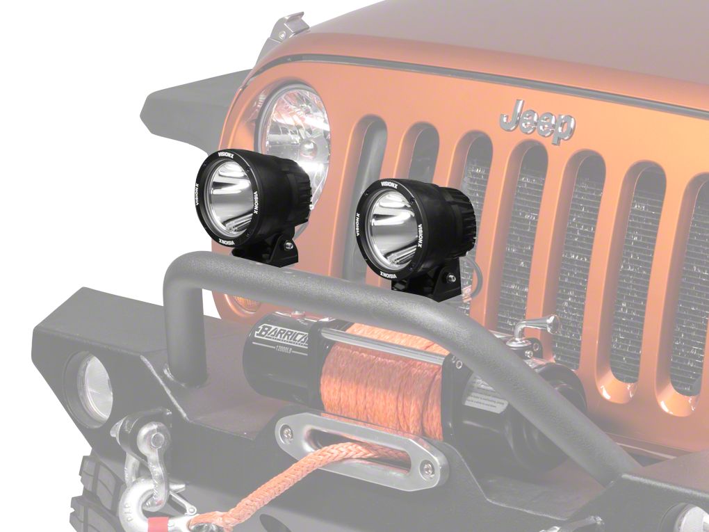 Vision X Jeep Wrangler PolyCarbonate Cover for 4.50-Inch Light Cannon ...