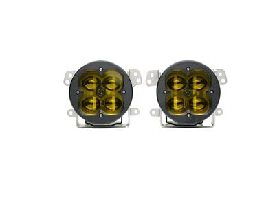 Vivid Lumen Industries FNG 3 Series Fog Light Kit; Yellow (20-24 Jeep Gladiator JT Launch Edition & Rubicon w/ Plastic Bumper)