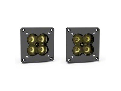 Vivid Lumen Industries FNG RR Series 3-Inch Flush Mount LED Yellow Light Pods; Driving Beam (Universal; Some Adaptation May Be Required)