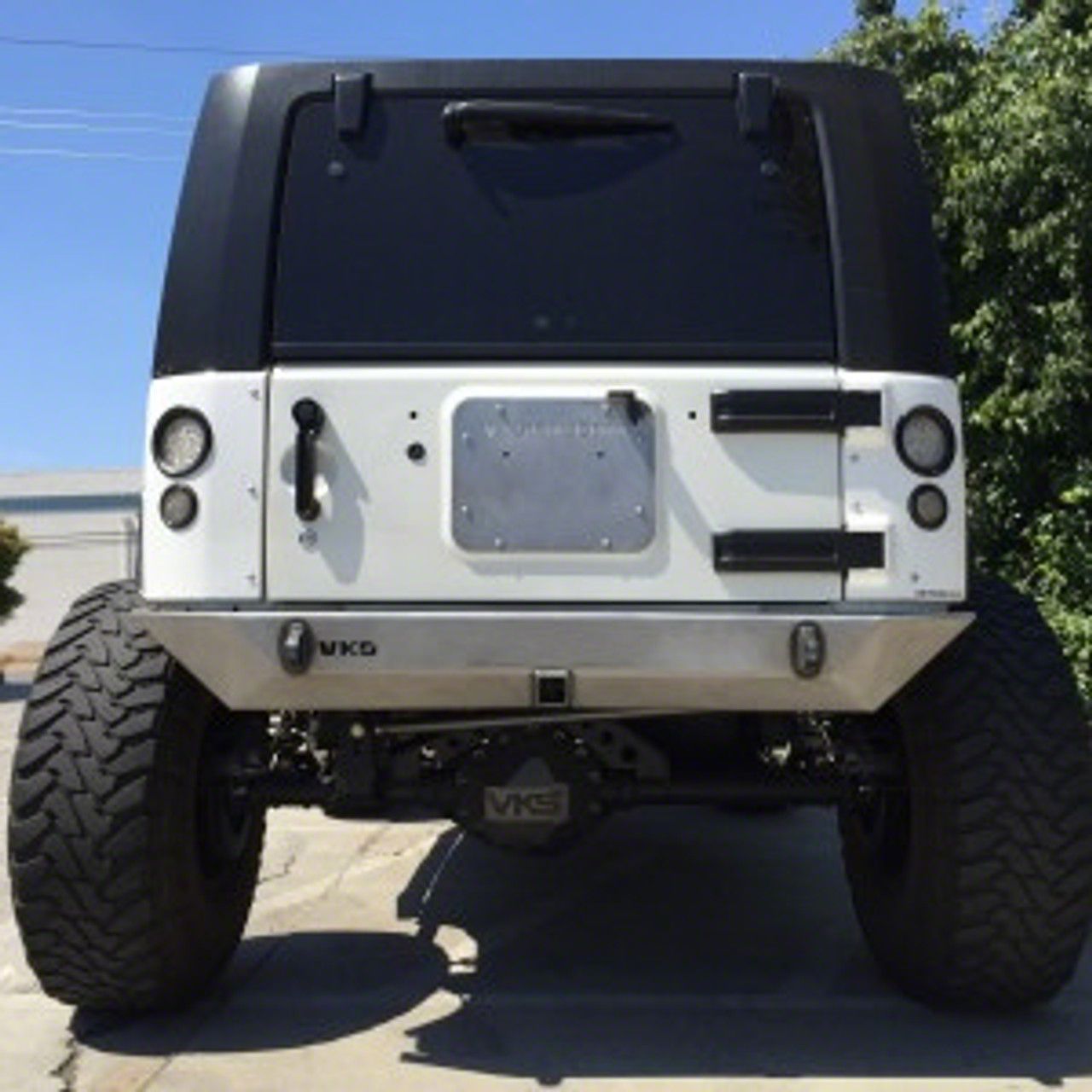 VKS Fabrication Jeep Wrangler Shorty Rear Bumper; Raw Steel SHTYRB (07 ...