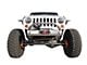 VKS Fabrication Shorty V3 Front Bumper with Winch Hoop; Raw Aluminum (07-18 Jeep Wrangler JK)