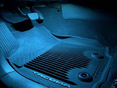 VLEDS Footwell Light Kit; Front; Aqua Blue (20-24 4Runner)