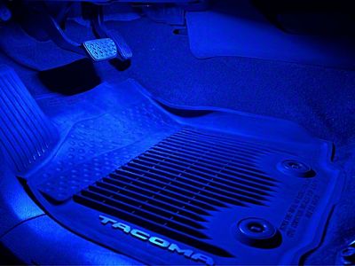 VLEDS Footwell Light Kit; Front and Rear; Blue (20-24 4Runner)