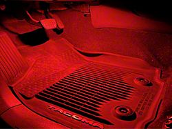 VLEDS Footwell Light Kit; Front and Rear; Red (10-19 4Runner)