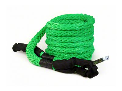 VooDoo Offroad 2.0 Santeria Series 1-1/4-Inch x 30-Foot Kinetic Recovery Rope with Rope Bag; Green