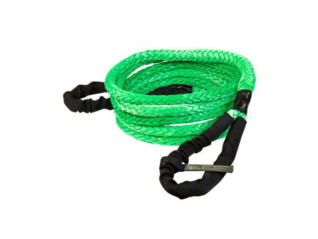 VooDoo Offroad 2.0 Santeria Series 3/4-Inch x 20-Foot Kinetic Recovery Rope with Rope Bag; Green