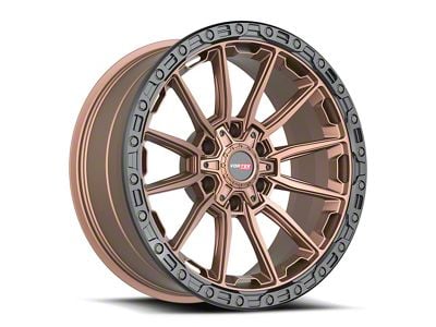 Vortek Off-Road VRT-601 Matte Bronze with Black Bead Ring 6-Lug Wheel; 20x10; -24mm Offset (04-15 Titan)