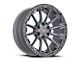 Vortek Off-Road VRT-601 Matte Titanium with Black Bead Ring 6-Lug Wheel; 20x10; -24mm Offset (04-15 Titan)