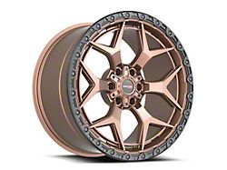 Vortek Off-Road VRT-603 Matte Bronze with Black Bead Ring 6-Lug Wheel; 18x9; -12mm Offset (04-15 Titan)