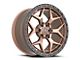 Vortek Off-Road VRT-603 Matte Bronze with Black Bead Ring 6-Lug Wheel; 18x9; -12mm Offset (04-15 Titan)