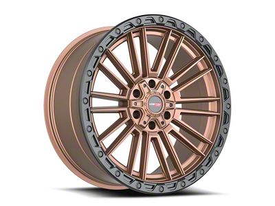 Vortek Off-Road VRT-604 Matte Bronze with Black Bead Ring 6-Lug Wheel; 18x9; 18mm Offset (04-15 Titan)