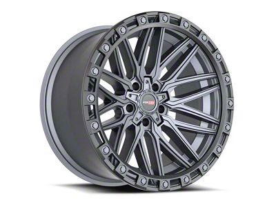 Vortek Off-Road VRT-608 Matte Titanium with Black Bead Ring 6-Lug Wheel; 18x9; 0mm Offset (04-15 Titan)