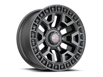 Vortek Off-Road VRD-704 Matte Black 6-Lug Wheel; 17x9; 12mm Offset (05-15 Tacoma)