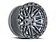 Vortek Off-Road VRT-608 Matte Titanium with Black Bead Ring 6-Lug Wheel; 18x9; -12mm Offset (05-15 Tacoma)