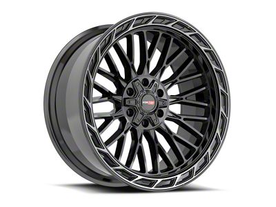 Vortek Off-Road VRP-502 Black Diamond Cut Ring with Dark Tint 6-Lug Wheel; 20x9; 0mm Offset (10-24 4Runner)