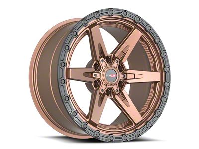 Vortek Off-Road VRT-602 Matte Bronze with Black Bead Ring 6-Lug Wheel; 18x9; 12mm Offset (10-24 4Runner)