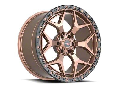 Vortek Off-Road VRT-603 Matte Bronze with Black Bead Ring 6-Lug Wheel; 17x9; 0mm Offset (10-24 4Runner)