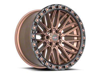 Vortek Off-Road VRT-608 Matte Bronze with Black Bead Ring 6-Lug Wheel; 18x9; 0mm Offset (10-24 4Runner)