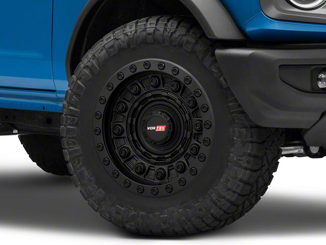 Vortek Off-Road VRD-701 Matte Black 6-Lug Wheel; 17x9; 12mm Offset (21-24 Bronco, Excluding Raptor)