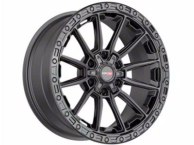 Vortek Off-Road VRT-601 Matte Black 6-Lug Wheel; 22x10; -12mm Offset (21-25 Bronco, Excluding Raptor)