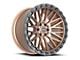 Vortek Off-Road VRT-608 Matte Bronze with Black Bead Ring 6-Lug Wheel; 17x9; -12mm Offset (2024 Tacoma)