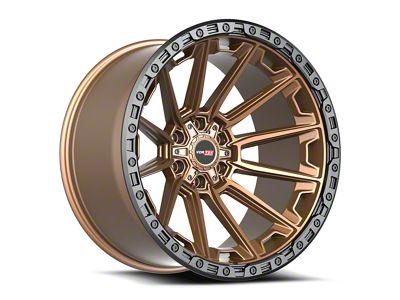 Vortek Off-Road VRT-601 Matte Bronze with Black Bead Ring 6-Lug Wheel; 18x9; 0mm Offset (03-09 4Runner)