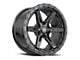 Vortek Off-Road VRT-602 Satin Black 6-Lug Wheel; 17x9; -12mm Offset (03-09 4Runner)