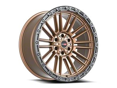 Vortek Off-Road VRT-604 Matte Bronze with Black Bead Ring 6-Lug Wheel; 22x10; -18mm Offset (03-09 4Runner)