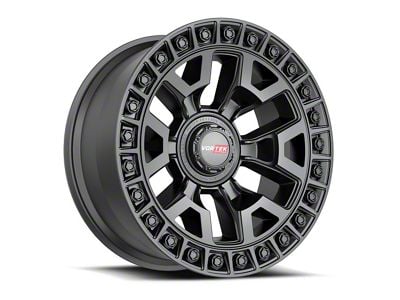 Vortek Off-Road VRD-704 Matte Black 6-Lug Wheel; 17x9; 12mm Offset (05-21 Frontier)