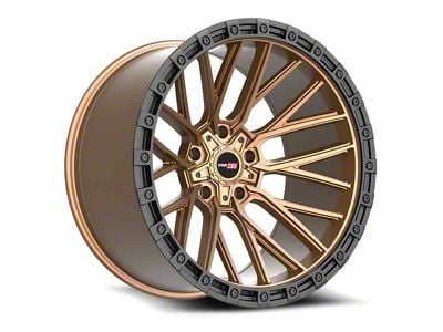 Vortek Off-Road VRT-608 Matte Bronze with Black Bead Ring Wheel; 17x9; -12mm Offset (20-24 Jeep Gladiator JT)