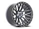 Vortek Off-Road VRT-608 Matte Titanium with Black Bead Ring Wheel; 17x9; 0mm Offset (20-24 Jeep Gladiator JT)