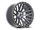 Vortek Off-Road VRT-608 Matte Titanium with Black Bead Ring Wheel; 18x9; 0mm Offset (20-24 Jeep Gladiator JT)