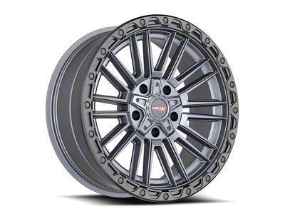 Vortek Off-Road VRT-604 Matte Titanium with Black Bead Ring Wheel; 17x9; 0mm Offset (99-04 Jeep Grand Cherokee WJ)