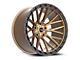 Vortek Off-Road VRT-608 Matte Bronze with Black Bead Ring Wheel; 20x10; -12mm Offset (07-18 Jeep Wrangler JK)