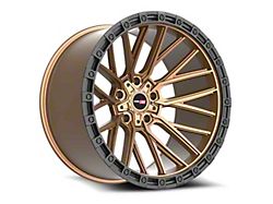 Vortek Off-Road VRT-608 Matte Bronze with Black Bead Ring Wheel; 20x10; -24mm Offset (18-24 Jeep Wrangler JL)