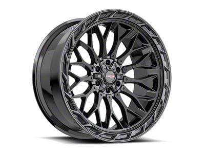 Vortek Off-Road VRP-503 Gloss Black 6-Lug Wheel; 24x11; -24mm Offset (05-15 Tacoma)