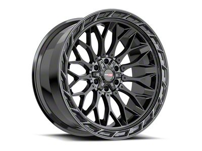 Vortek Off-Road VRP-503 Gloss Black 6-Lug Wheel; 24x11; -24mm Offset (16-23 Tacoma)