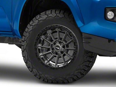 Vortek Off-Road VRT-601 Matte Titanium with Black Bead Ring 6-Lug Wheel; 17x9; 12mm Offset (16-23 Tacoma)