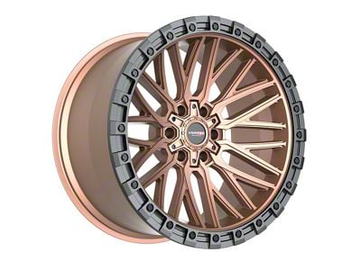 Vortek Off-Road VRT-608 Matte Bronze with Black Bead Ring 6-Lug Wheel; 20x12; -44mm Offset (16-23 Tacoma)