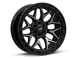 Vortek Off-Road VRP-504 Black Diamond Cut with Dark Tint 6-Lug Wheel; 20x9; 18mm Offset (17-24 Titan)