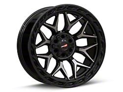 Vortek Off-Road VRP-504 Black Diamond Cut with Dark Tint 6-Lug Wheel; 22x10; -18mm Offset (17-24 Titan)