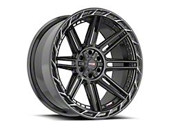 Vortek Off-Road VRP-501 All Black Center and Diamond Cut Ring with Dark Tint 5-Lug Wheel; 20x9; 0mm Offset (07-13 Tundra)