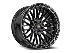 Vortek Off-Road VRP-502 All Black Center and Diamond Cut Ring with Dark Tint 5-Lug Wheel; 20x9; 18mm Offset (14-21 Tundra)