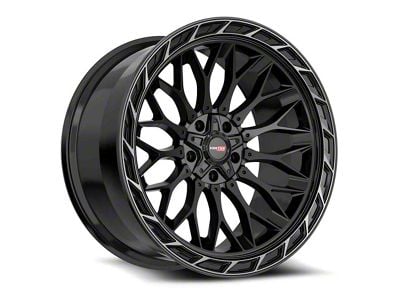 Vortek Off-Road VRP-503 All Black Center and Diamond Cut Ring with Dark Tint 5-Lug Wheel; 20x9; 0mm Offset (14-21 Tundra)