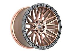 Vortek Off-Road VRT-608 Matte Bronze with Black Bead Ring 6-Lug Wheel; 20x10; -12mm Offset (22-25 Tundra)