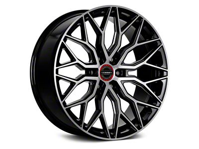 Vossen HF6-3 Brushed Gloss Black 6-Lug Wheel; 20x9.5; 15mm Offset (05-15 Tacoma)