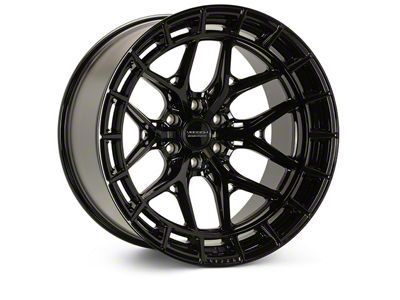 Vossen HFX-1 Deep Gloss Black 6-Lug Wheel; 22x9.5; 20mm Offset (22-25 Bronco Raptor)