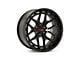 Vossen HFX-1 Super Deep Satin Black 6-Lug Wheel; 22x10; -18mm Offset (22-25 Bronco Raptor)